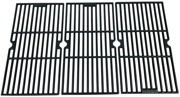 Gas Grill Porcelain Cast Iron Cooking Grid, 3 pcs, for Kenmore & Others, 68763