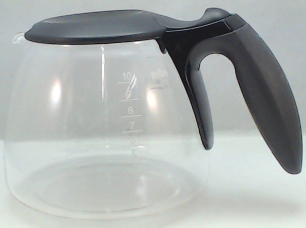 Braun Coffee Maker Glass Carafe, AromaDeluxe, Black, KFK500