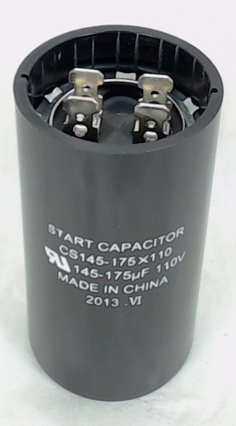 Start Capacitor, Round, 145-175 Mfd., 110 Volt, CS145-175X110