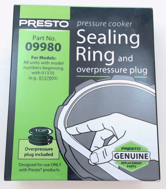 Presto Pressure Cooker Sealing Ring For Models: 01370, 09980
