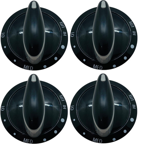 Surface Burner Knob 4 Pack for Maytag, Magic Chef PS2088607, WP74011287