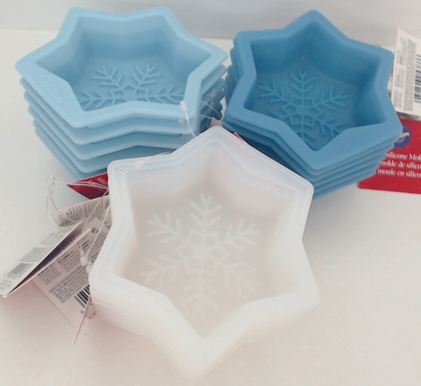 Wilton Silicone, 18 Pack Mini Snowflake Molds, 2109-3266, WSMS18PK
