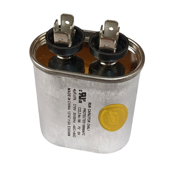 CR4X370 - Run Capacitor, Oval, 4 Mfd., 370 Volt
