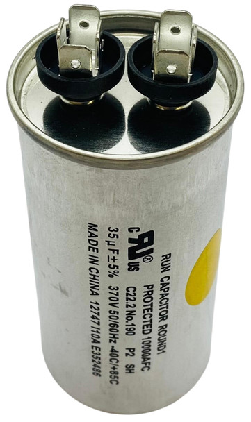 Run Capacitor, Round, 35 Mfd., 370 Volt, CR35X370R