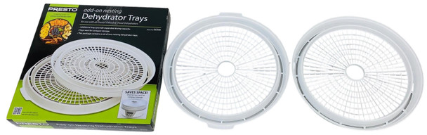 Presto Add-On Nesting Dehydrator Trays For Dehydro Food Dehydrators, 2-Pk, 21808