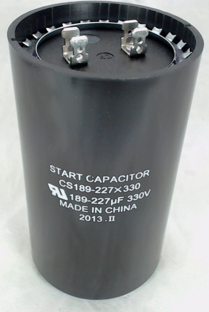 Start Capacitor, Round, 189-227 Mfd., 330 Volt, CS189-227X330