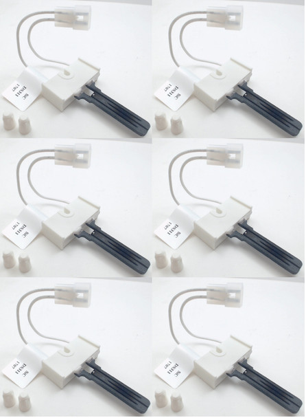 Gas Dryer Flat Igniter 6 Pack for Whirlpool, AP3109449, PS373025, 4391996