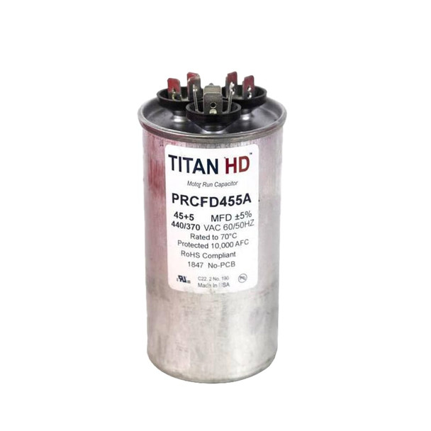 PRCFD455A - Packard Titan HD Run Capacitor, Round