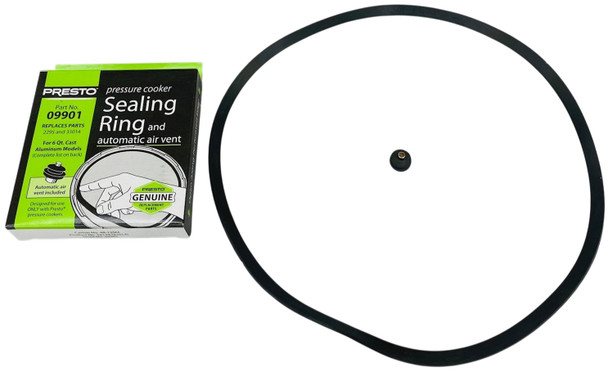 Presto Pressure Cooker Sealing Ring Gasket For 6 Qt, 09901
