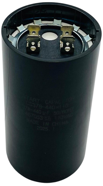 Start Capacitor, Round, 378-440 Mfd., 110 Volt, CS378-440X110