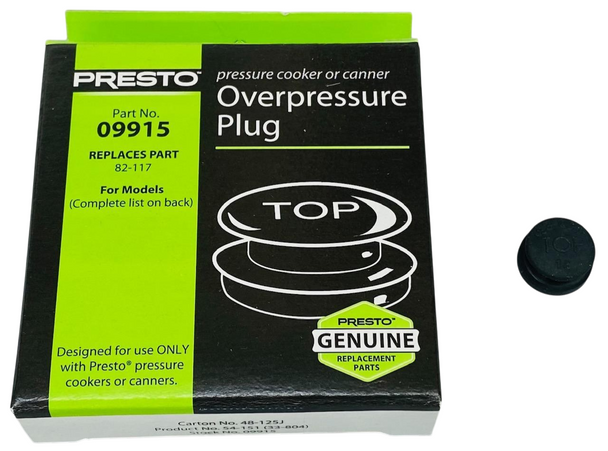 Presto Pressure Cooker Overpressure Plug 09915