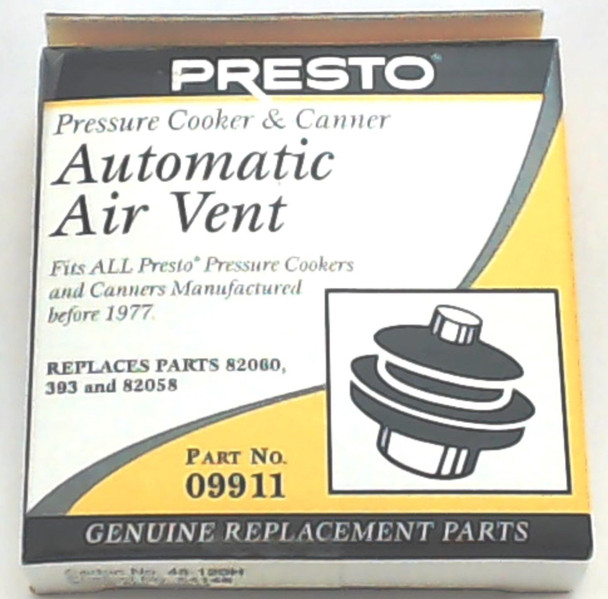 Presto Pressure Cooker Automatic Air Vent 09911