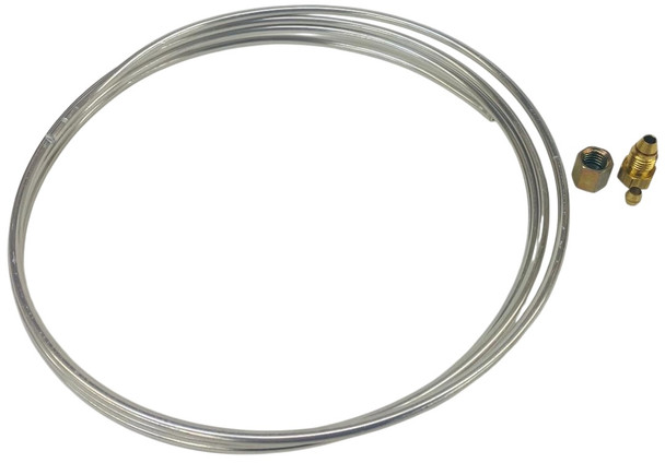 Aluminum Tubing, 5 Foot Roll, 1/8" Tubing, Includes Fittings, 11-291