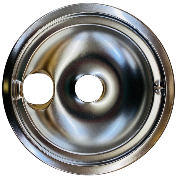 Large 8" Chrome Drip Bowl Tray for General Electric, WB32X5076, WB31M15