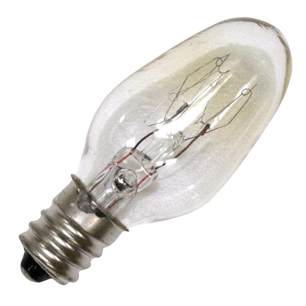 Satco 10C7, 10 Watt, Clear Incandescent Light Bulb