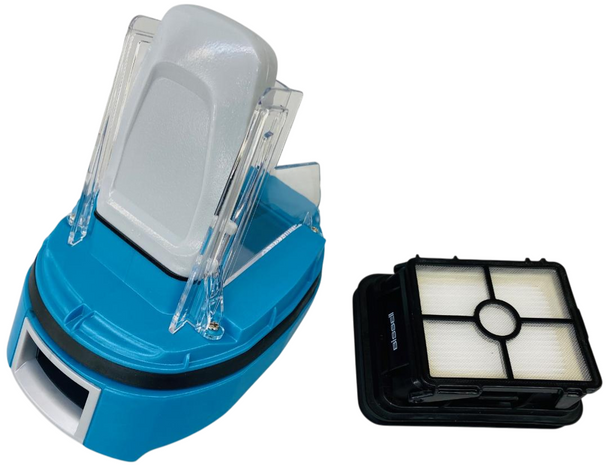 Bissell Disco Teal Dirty Tank Cover Assembly for Crosswave Wet Dry Vac, 1609653