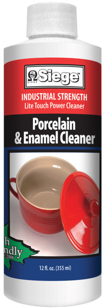 Siege Porcelain & Enamel, Sink & Cookware Cleaner, 12 oz, Made in USA, 766L