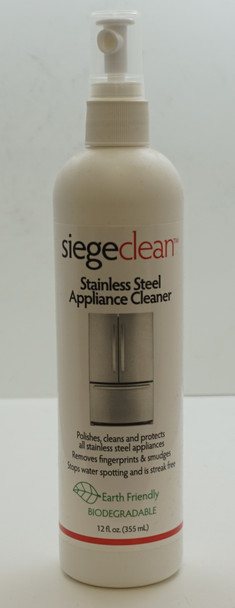 Siege Stainless Steel Appliance Cleaner, 12 oz, Made in USA, 782