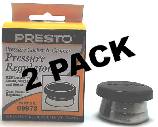 2 Pk, Presto Pressure Cooker Regulator 09978