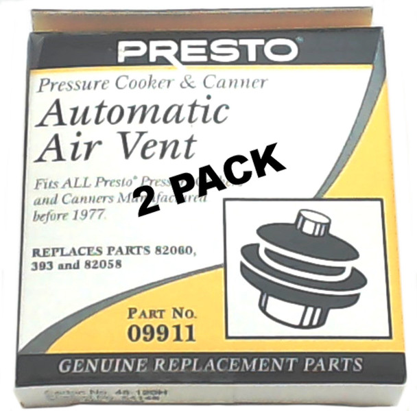 2 Pk, Presto Pressure Cooker Automatic Air Vent 09911