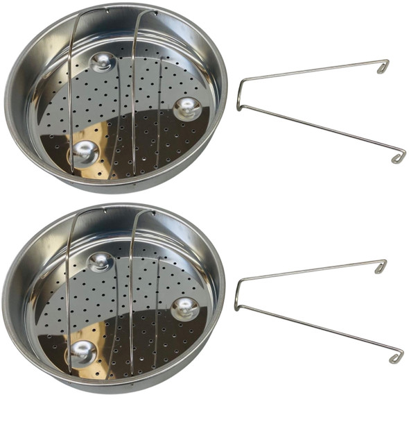 2 Pk, Presto Pressure Cooker Stainless Steel Basket w/Trivet, 85650