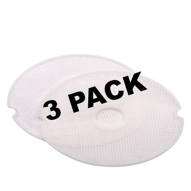 3 Pk, Presto Nonstick Mesh Screens For Dehydro Food Dehydrators, 2-Pack, 21810