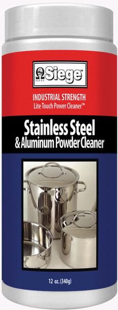 Siege Stainless Steel & Aluminum Powder Cleaner, 12 oz, Made in USA, P-11P