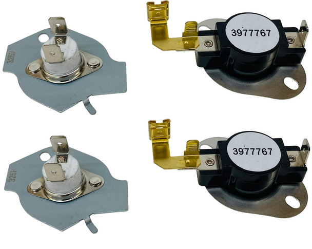 2-Pack Clothes Dryer Thermostat & Fuse Kit – Compatible with Whirlpool 279816