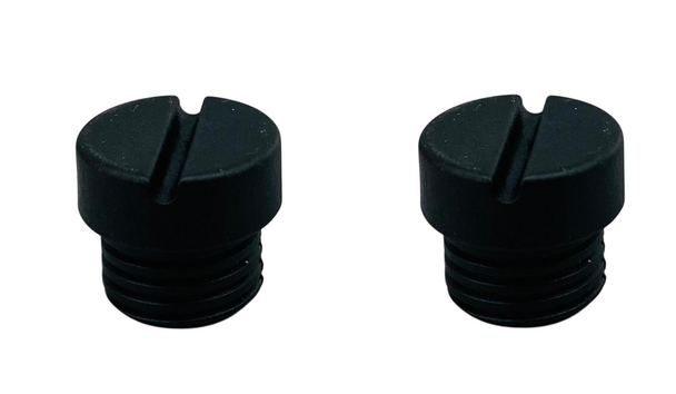 2-Pack KitchenAid OEM Mixer Motor Brush Holder Cap, Black, WP3184212