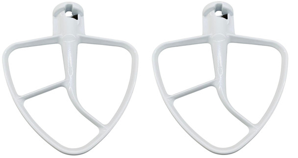 2 Pk, Stand Mixer, 4.5 QT Flat Coated Beater for KitchenAid K45B, W10672617