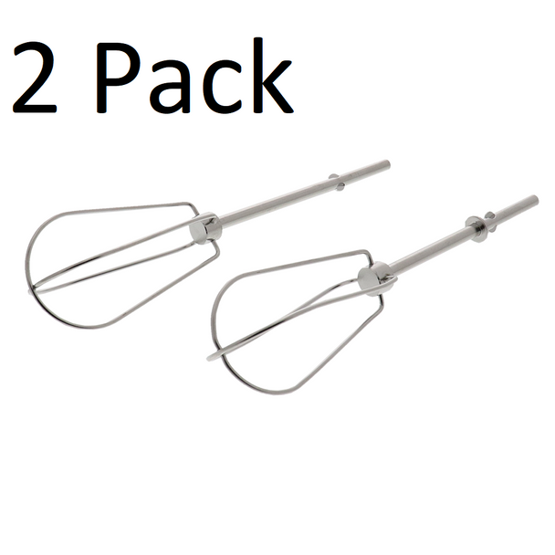 2 Pk, Hand Mixer Turbo Beaters for KitchenAid, KHM2B, AP5644233, WPW10490648