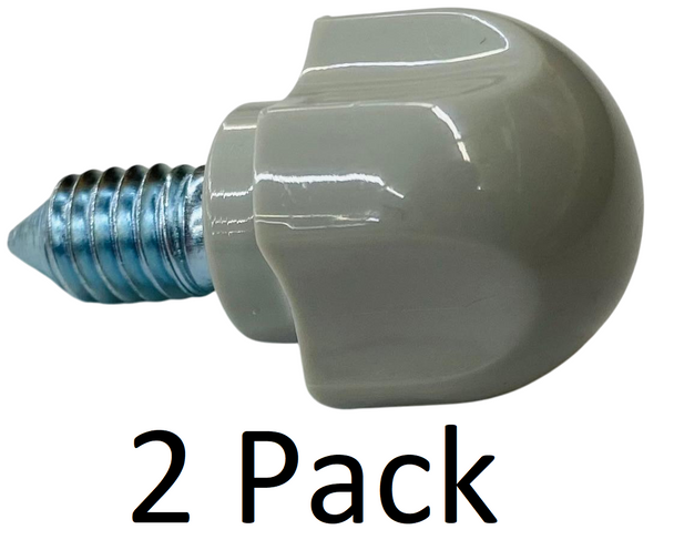 2 Pk, Stand Mixer Attachment Thumbscrew Gray for KitchenAid, AP3921171, 9709196