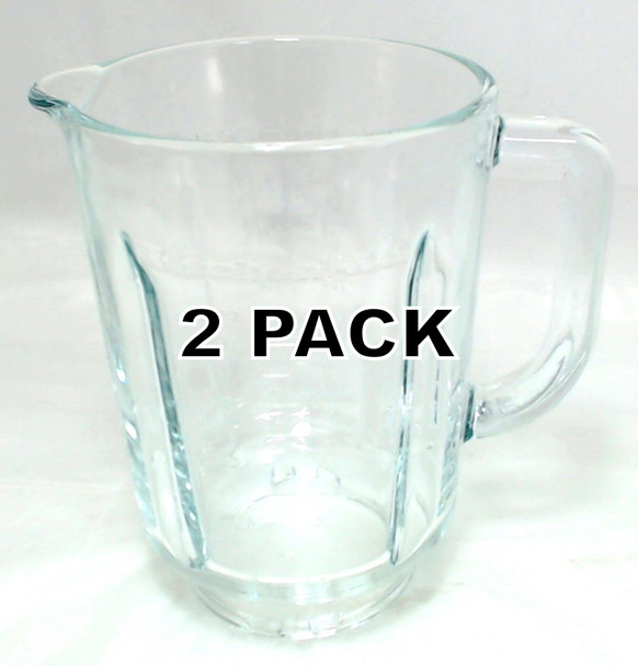 2 Pk, Glass Blender Jar for KitchenAid, AP4500452, PS2372307, W10221793