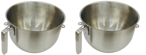2 Pk, Stand Mixer 7 QT Commercial Bowl for KitchenAid, AP5318982, WPW10354780