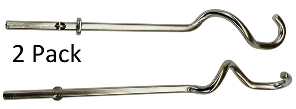 2 Pk, Hand Mixer Dough Hook Set for KitchenAid, AP5671607, PS7320748, W10490651
