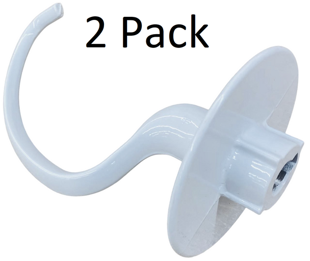 KitchenAid 5 Qt Coated Dough Hook, 2 Pack, OEM, K5ADH, WPW10674621