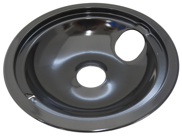 Large 8" Black Porcelain Drip Bowl Tray for General Electric, AP2028043, WB31M19