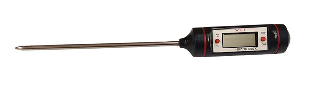 Digital Thermometer with Stainless Steel Sensorprobe, WT-1