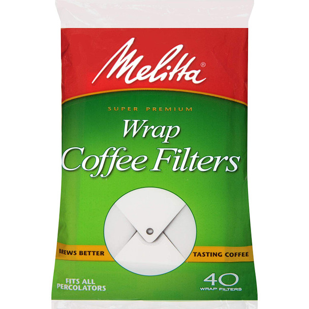 Melitta 627402, Wrap Around Coffee Filters, 40 pack