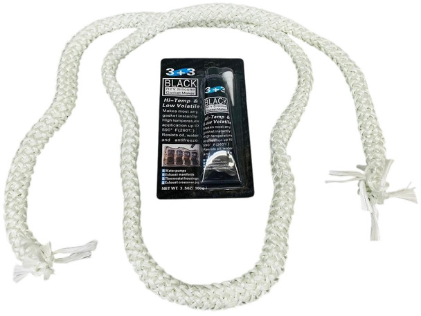 Pellet Stove 80" WHITE Gasket Kit, Includes SEALANT, AC-DGKEP