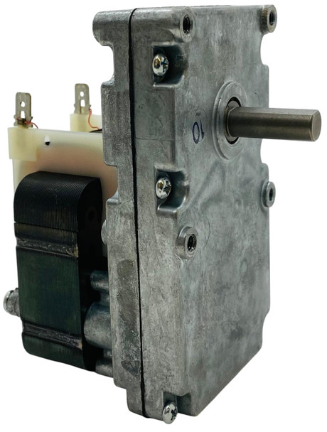 Pellet Stove Auger Motor, .72 amps, 1" x 3/8 Shaft 1.7 rpm, CW, 44106