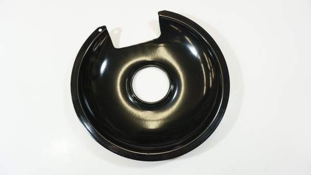 Range Black Porcelain 8" Drip Pan for GE and Hotpoint Fixed Elements, 410-8
