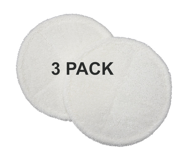 Bissell Soft Mop Pads, 3 Pack, 6 Pieces, for Spinwave Hard Floor, 1611297