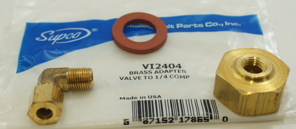 Supco ¾" Brass Valve Adapter for Icemakers and Humidifiers, VI2404