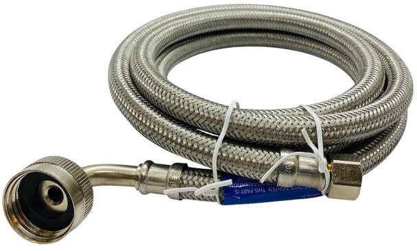 1406EDWSS - Stainless Steel Hose for Dishwasher with 90° Elbow