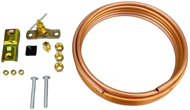 Supco 25' Copper Tubing Ice Maker Installation Kit, 1/4" OD, C25