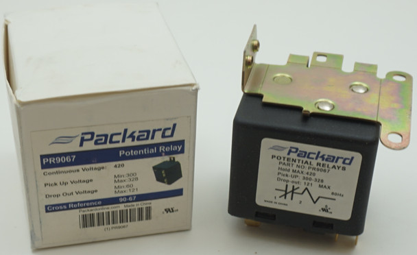 Packard Potential Relay, 420 Voltage, 300-328 pick up, 60-121 drop off, PR9067