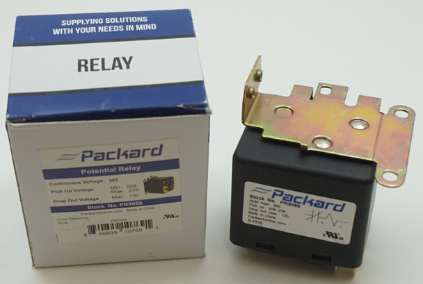 Packard Potential Relay, 395 Voltage, 208-239 pick up, 130 drop off, PR9066