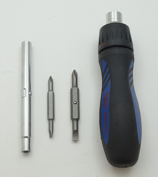 Supco Ratchet 6N1 Screwdriver, 3-setting Forward, Manual, and Reverse, SR6N1