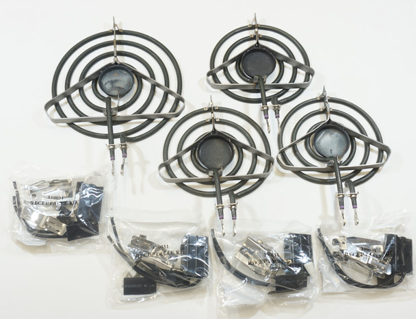 Top Surface Burner Kit for Maytag, Magic Chef, (3)SP12MA, (1)SP21MA, (4)RR117